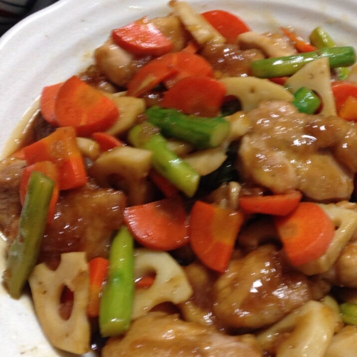 野菜たっぷり 鶏肉と根菜類の甘辛炒め レシピ 作り方 By ゆう W 楽天レシピ 野菜たっぷり 鶏肉と根菜類の甘辛炒め レシピ 作り方 By ゆう W 楽天レシピ